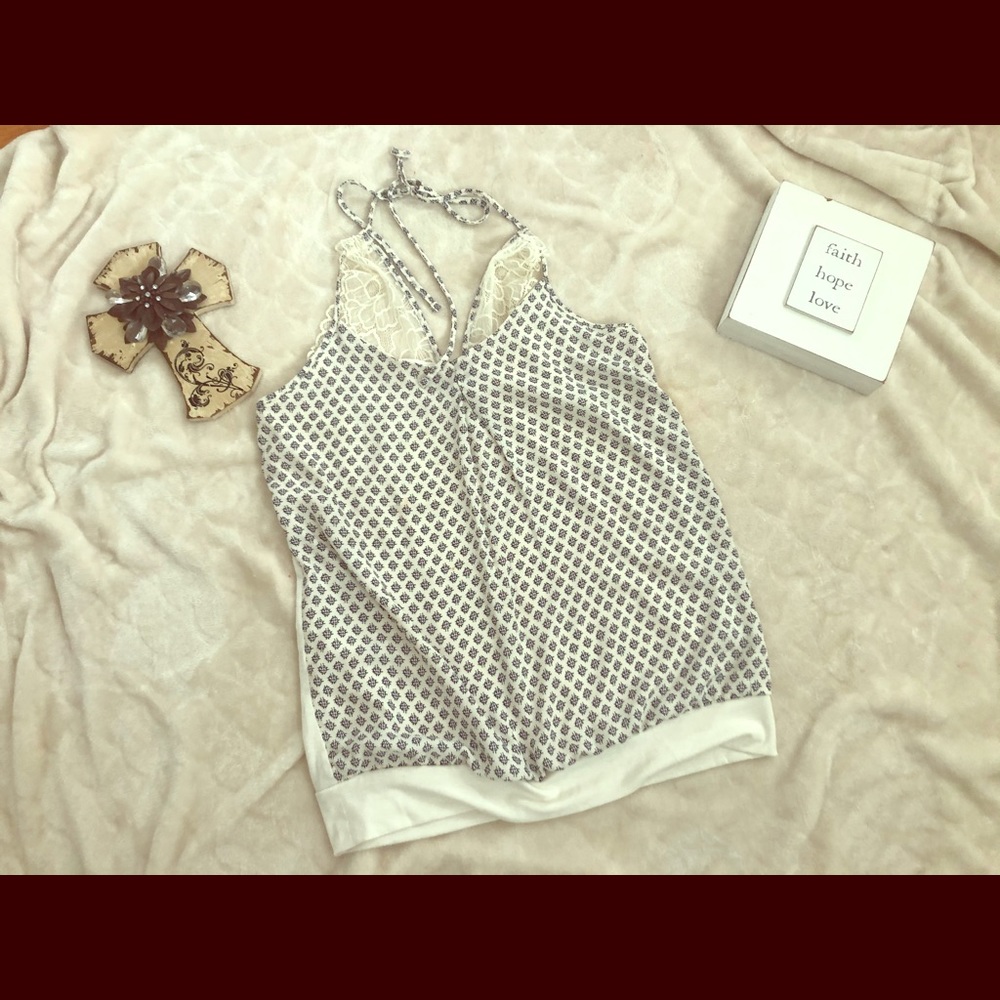 Dressy laces tank top